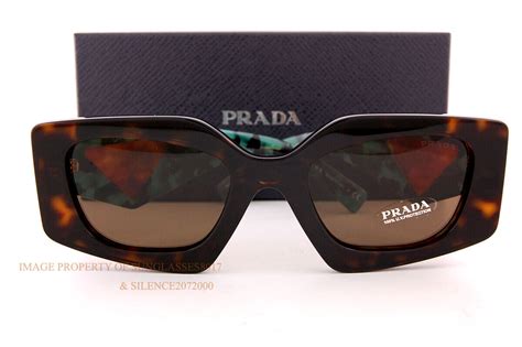 Prada PR 15YS 51 Dark Brown & Tortoise Sunglasses .